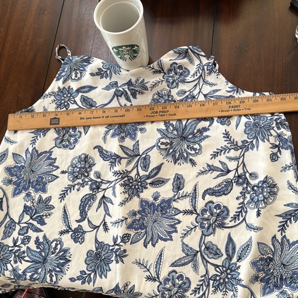 LOFT‎ Women's Blue Floral Top Sz XXL - Picture 11 of 13